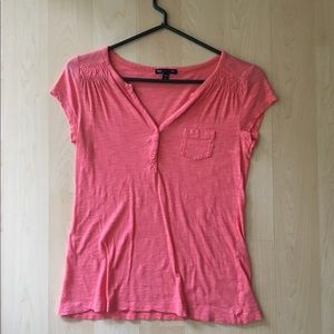 GAP salmon-colored cotton tee